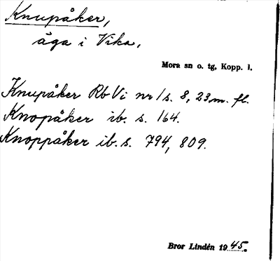 Bild på arkivkortet för arkivposten Knupåker