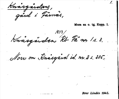Bild på arkivkortet för arkivposten Knåsgård(en)