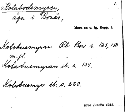 Bild på arkivkortet för arkivposten Kolabodsmyren
