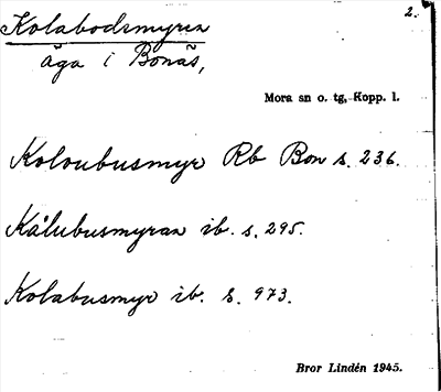 Bild på arkivkortet för arkivposten Kolabodsmyren