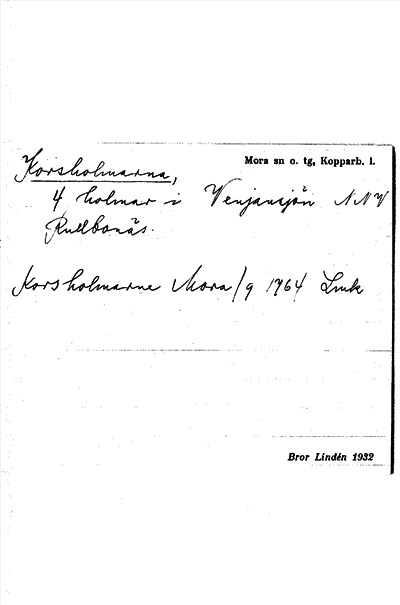 Bild på arkivkortet för arkivposten Korsholmarna