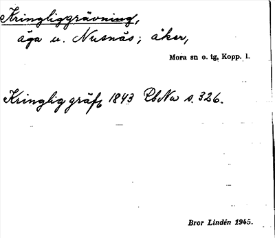 Bild på arkivkortet för arkivposten Kringliggrävning