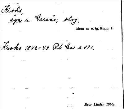 Bild på arkivkortet för arkivposten Kroks