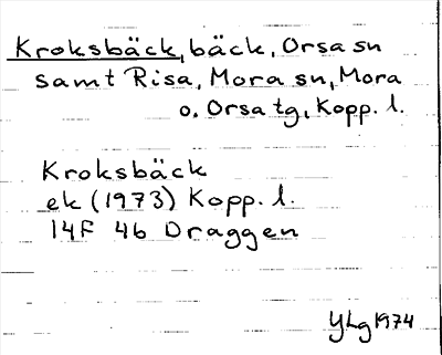 Bild på arkivkortet för arkivposten Kroksbäck