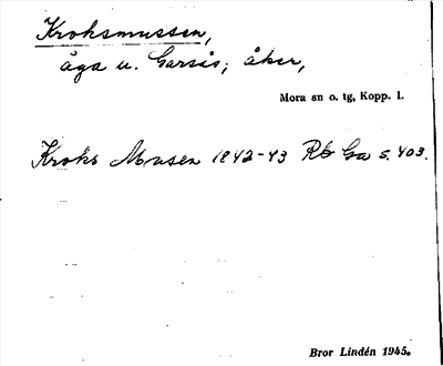 Bild på arkivkortet för arkivposten Kroksmussen