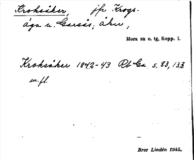 Bild på arkivkortet för arkivposten Kroksåker