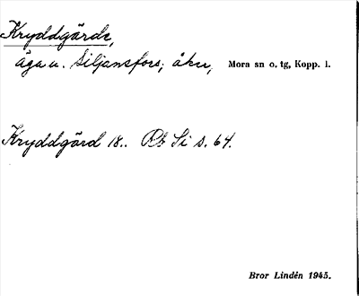 Bild på arkivkortet för arkivposten Kryddgärde