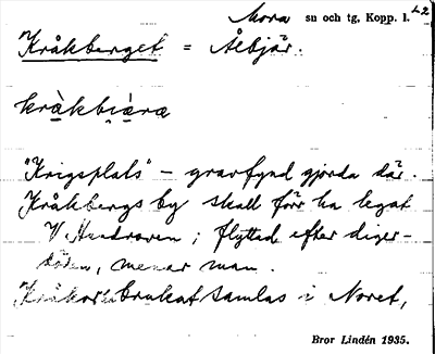 Bild på arkivkortet för arkivposten Kråkberget