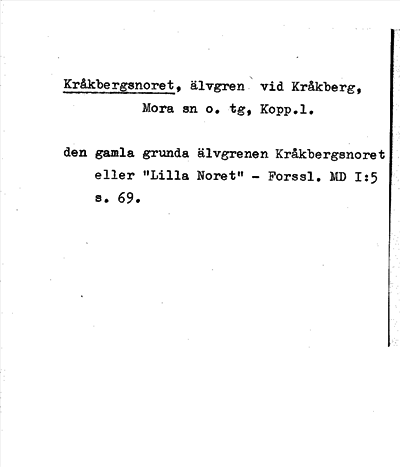 Bild på arkivkortet för arkivposten Kråkbergsnoret