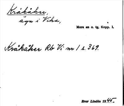 Bild på arkivkortet för arkivposten Kråkåker