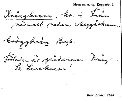 Bild på arkivkortet för arkivposten Krångkvarn