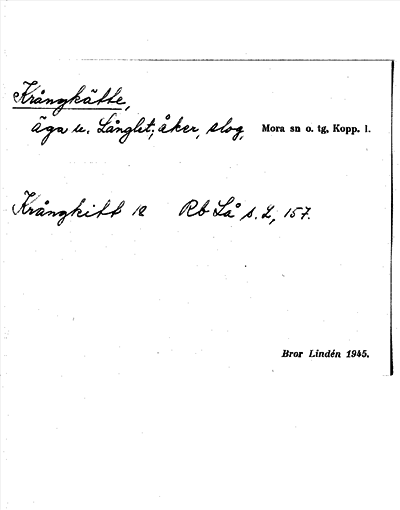 Bild på arkivkortet för arkivposten Krångkätte