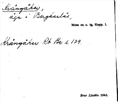 Bild på arkivkortet för arkivposten Krångåker