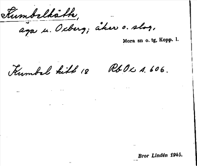 Bild på arkivkortet för arkivposten Kumbelkätte