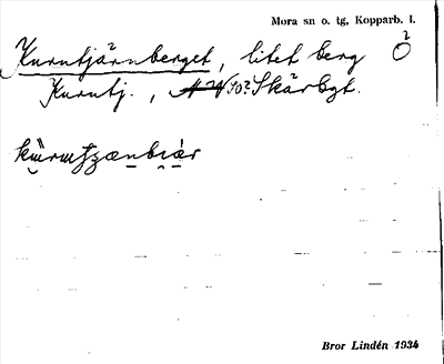 Bild på arkivkortet för arkivposten Kurutjärnberget