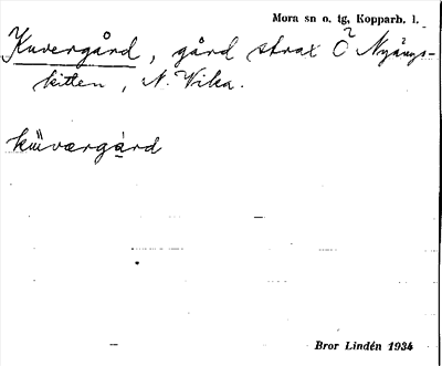 Bild på arkivkortet för arkivposten Kuvergård
