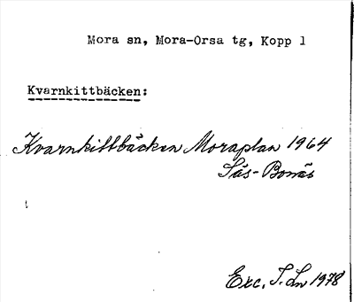 Bild på arkivkortet för arkivposten Kvarnkittbäcken