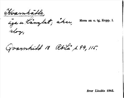 Bild på arkivkortet för arkivposten Kvarnkätte