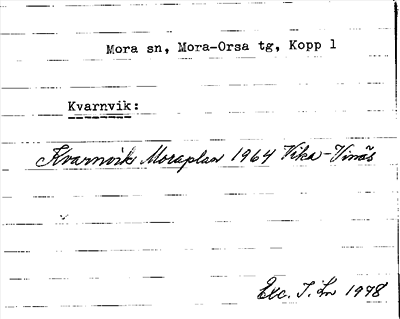 Bild på arkivkortet för arkivposten Kvarnvik