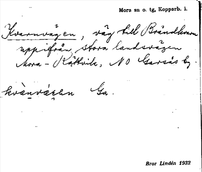 Bild på arkivkortet för arkivposten Kvarnvägen