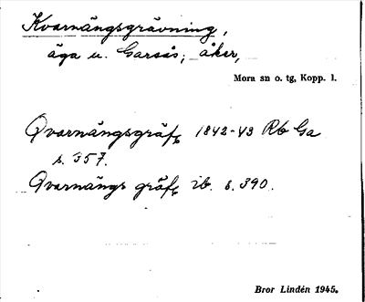 Bild på arkivkortet för arkivposten Kvarnängsgrävning