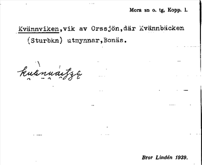 Bild på arkivkortet för arkivposten Kvännviken
