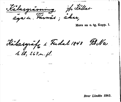Bild på arkivkortet för arkivposten Kålasgrävning