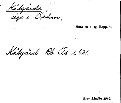 Bild på arkivkortet för arkivposten Kålgärde