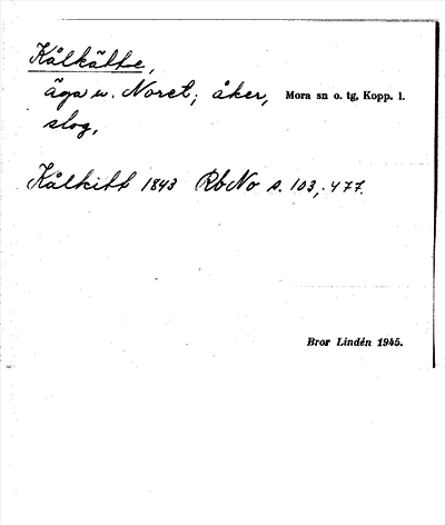 Bild på arkivkortet för arkivposten Kålkätte