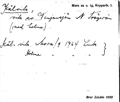 Bild på arkivkortet för arkivposten Kålvik