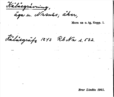 Bild på arkivkortet för arkivposten Kålåsgrävning