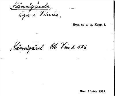 Bild på arkivkortet för arkivposten Kånågärde