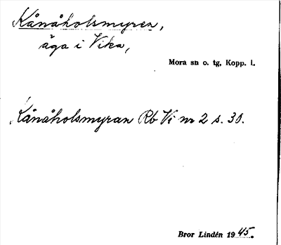 Bild på arkivkortet för arkivposten Kånåholsmyren
