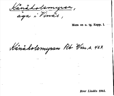 Bild på arkivkortet för arkivposten Kånåholsmyren
