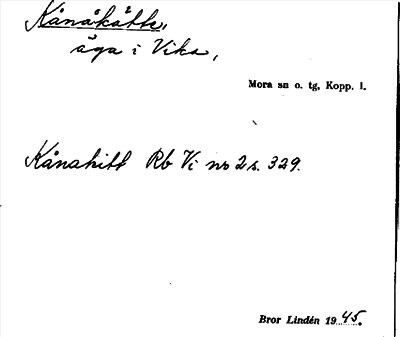 Bild på arkivkortet för arkivposten Kånåkätte