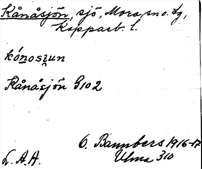 Bild på arkivkortet för arkivposten Kånåsjön