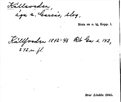 Bild på arkivkortet för arkivposten Källsveden
