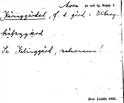 Bild på arkivkortet för arkivposten Käringgärdet