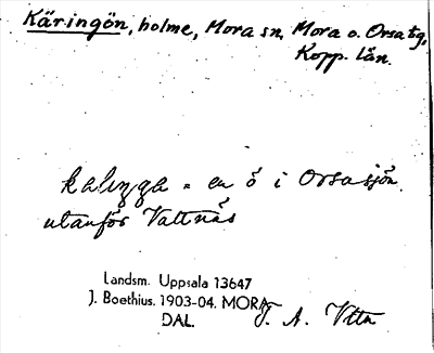 Bild på arkivkortet för arkivposten Käringön
