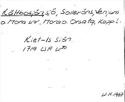 Bild på arkivkortet för arkivposten Kättbosjön