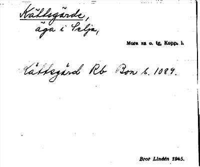 Bild på arkivkortet för arkivposten Kättsgärde
