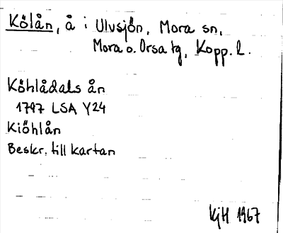 Bild på arkivkortet för arkivposten Kölån