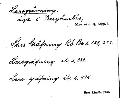 Bild på arkivkortet för arkivposten Larsgrävning