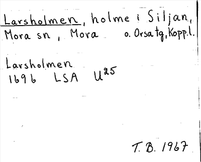 Bild på arkivkortet för arkivposten Larsholmen