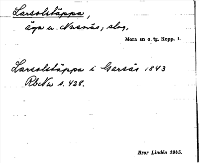 Bild på arkivkortet för arkivposten Larsolstäppa