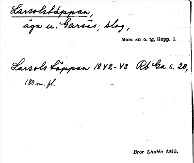 Bild på arkivkortet för arkivposten Larsolstäppan