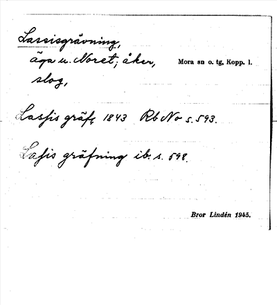 Bild på arkivkortet för arkivposten Lassisgrävning