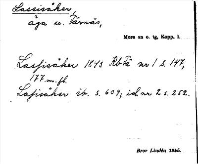 Bild på arkivkortet för arkivposten Lassisåker