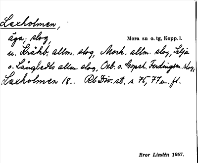 Bild på arkivkortet för arkivposten Laxholmen