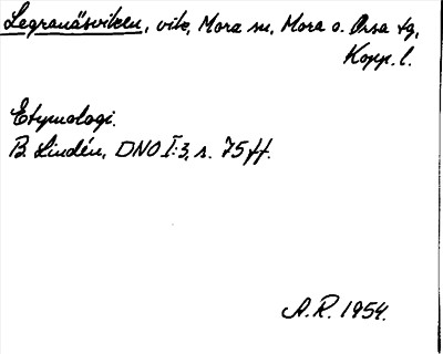 Bild på arkivkortet för arkivposten Legranäsviken